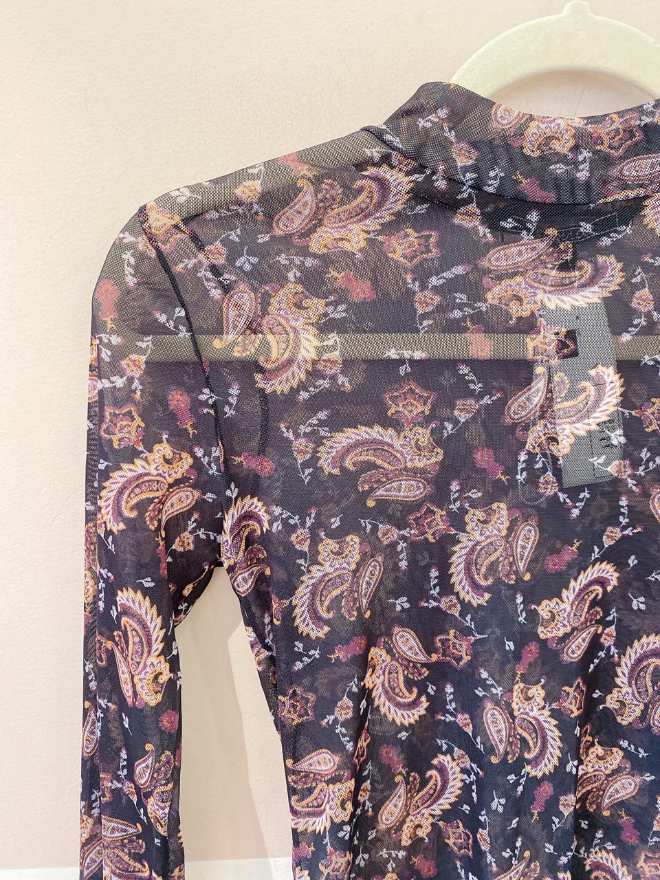 Blusa tule estampada Shoulder PP
