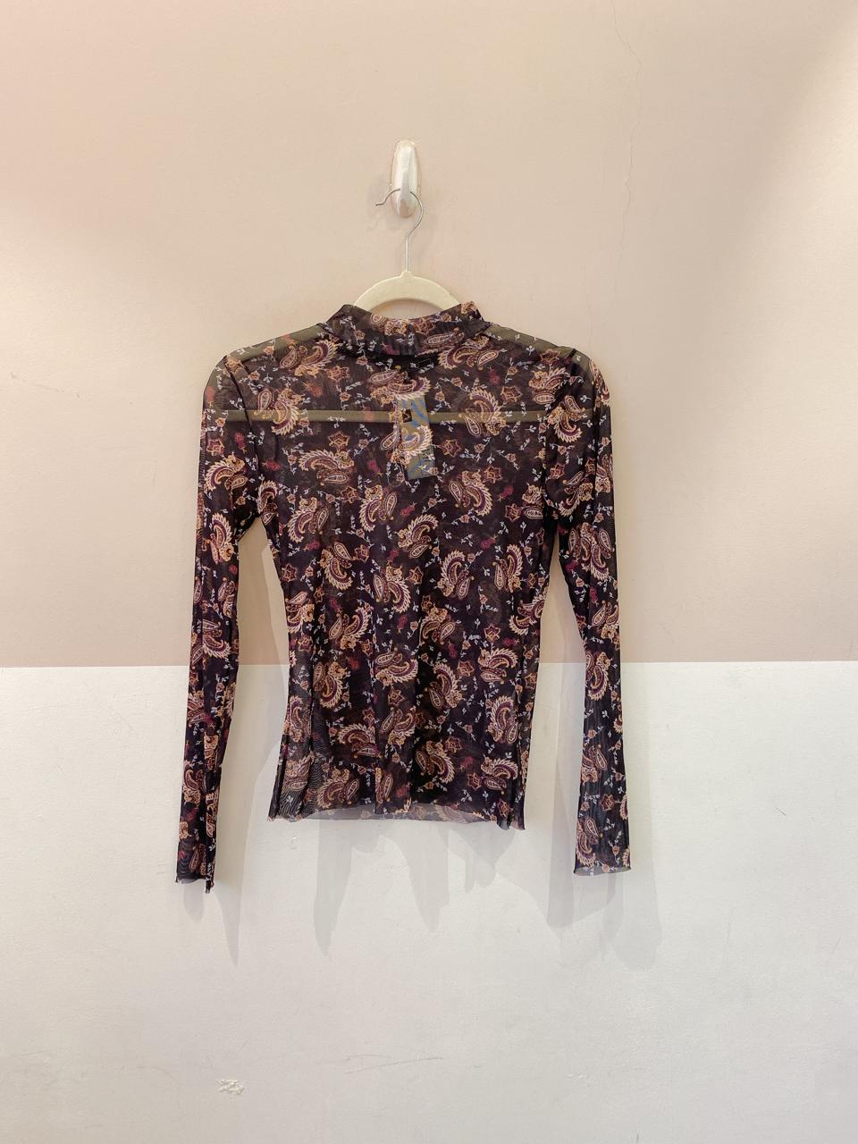Blusa tule estampada Shoulder PP
