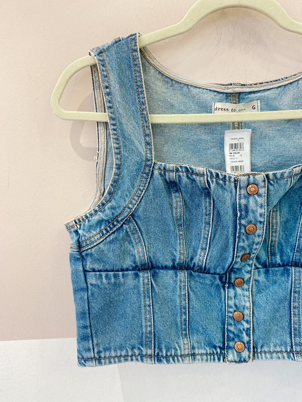 Colete jeans Dress To G