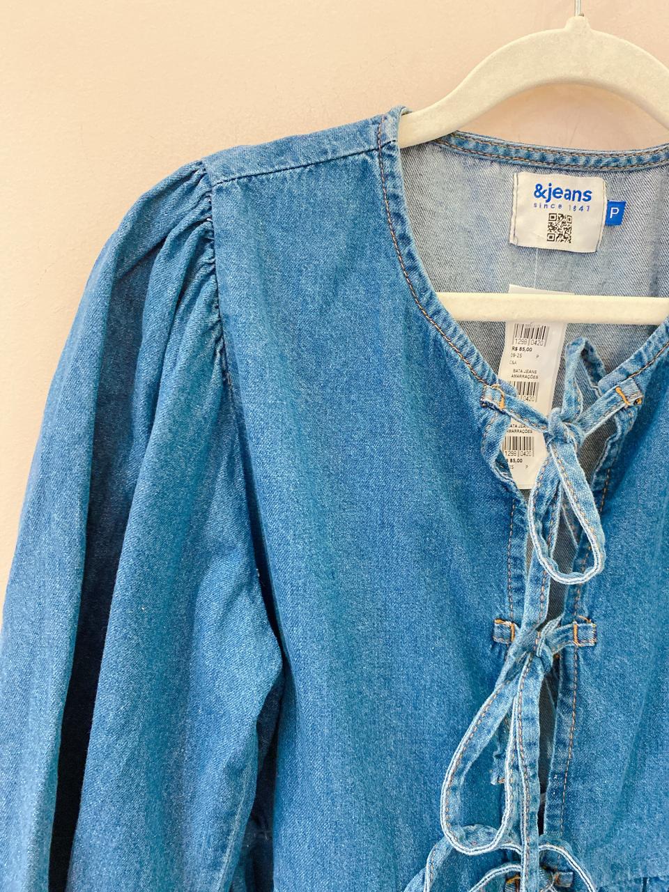 Bata jeans amarrações C&A P