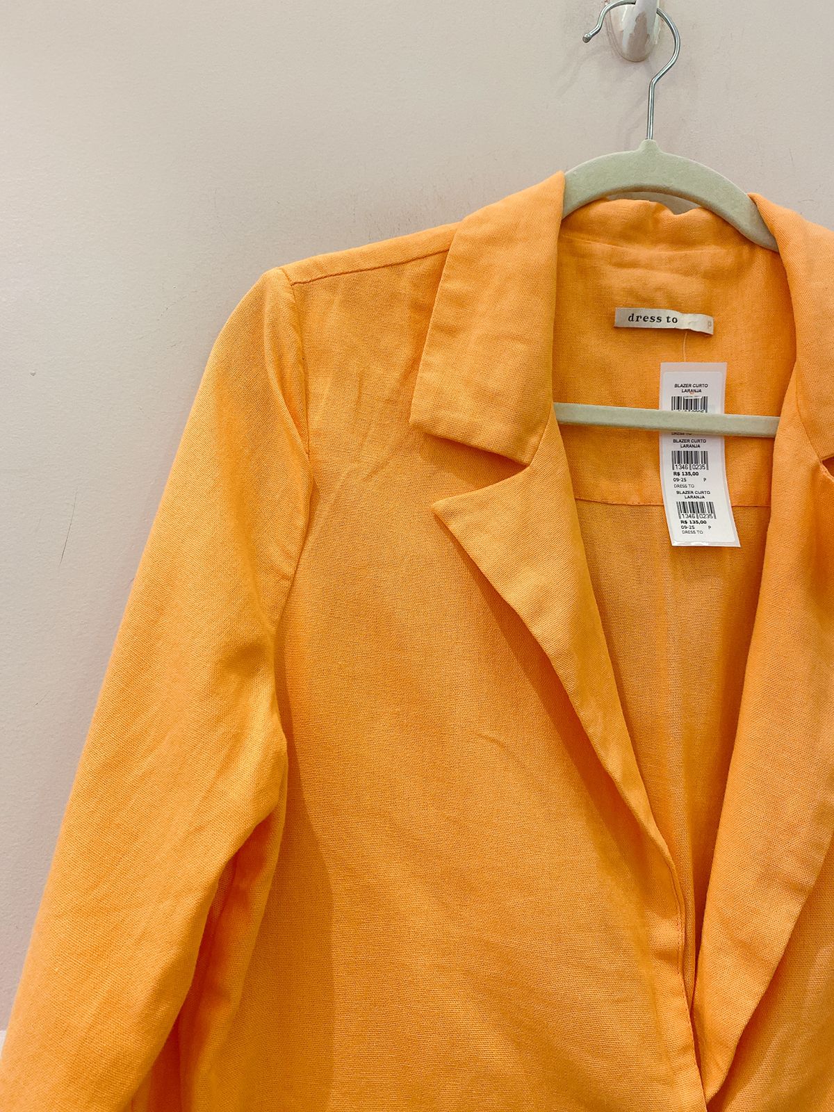Blazer curto laranja Dress To P