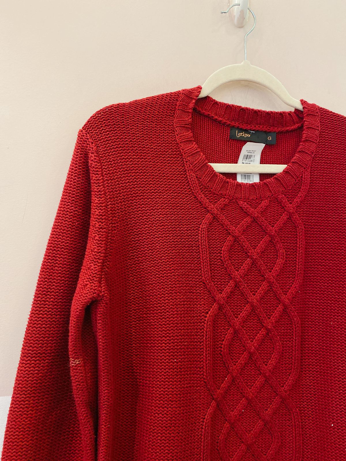Blusa tricot vermelha Leeloo G