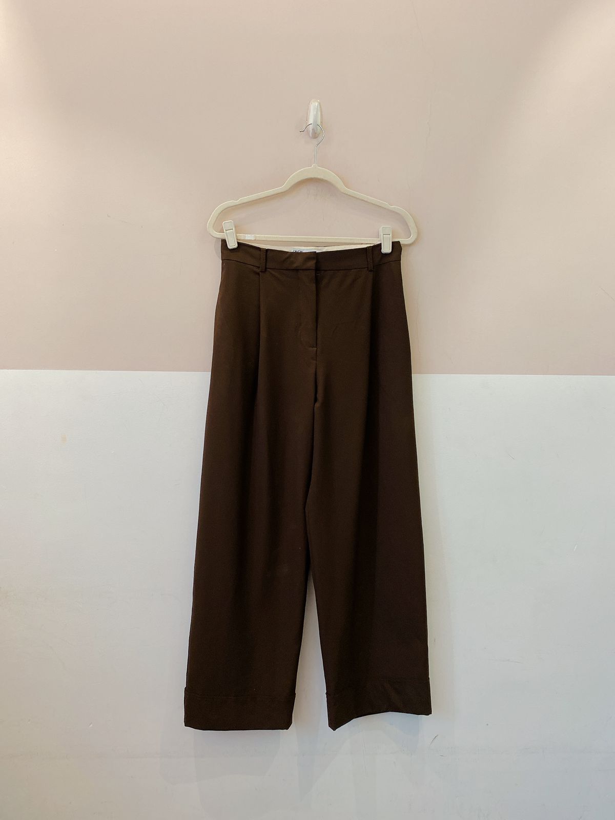 Calça alfaiataria marrom Zara P
