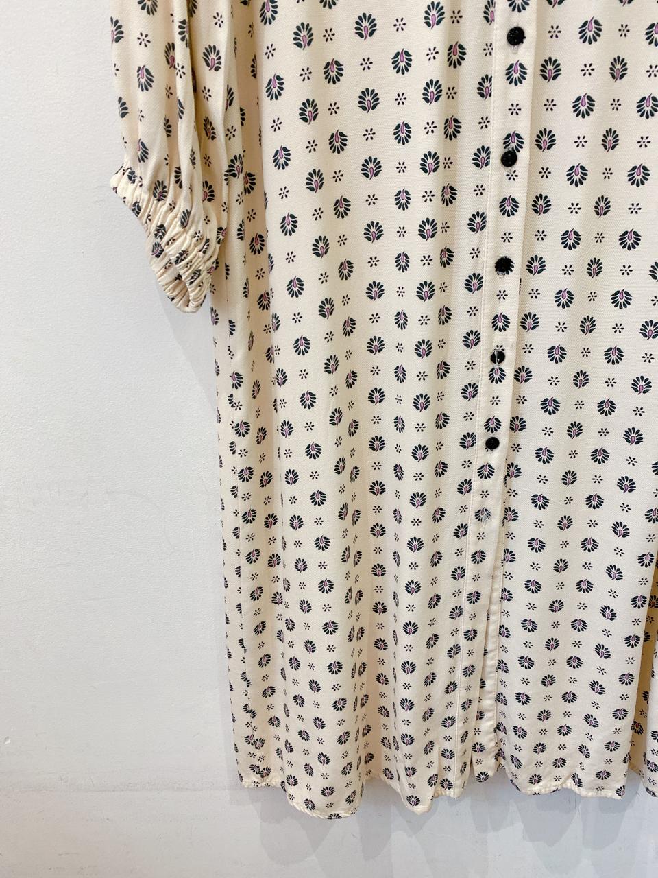 Chemise floral bege Sacada 38