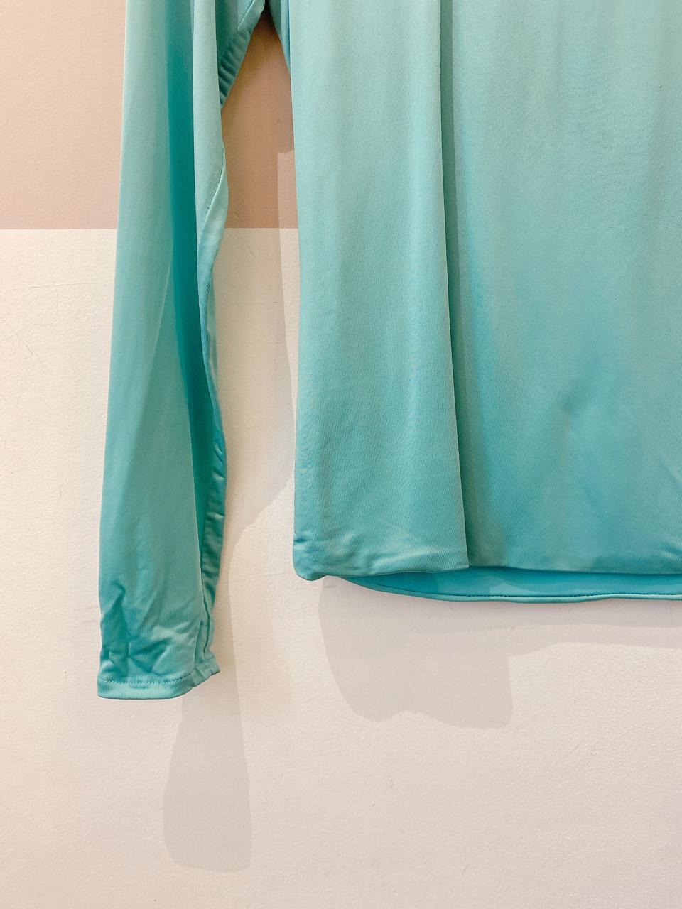 Blusa malha azul Cris Barros P