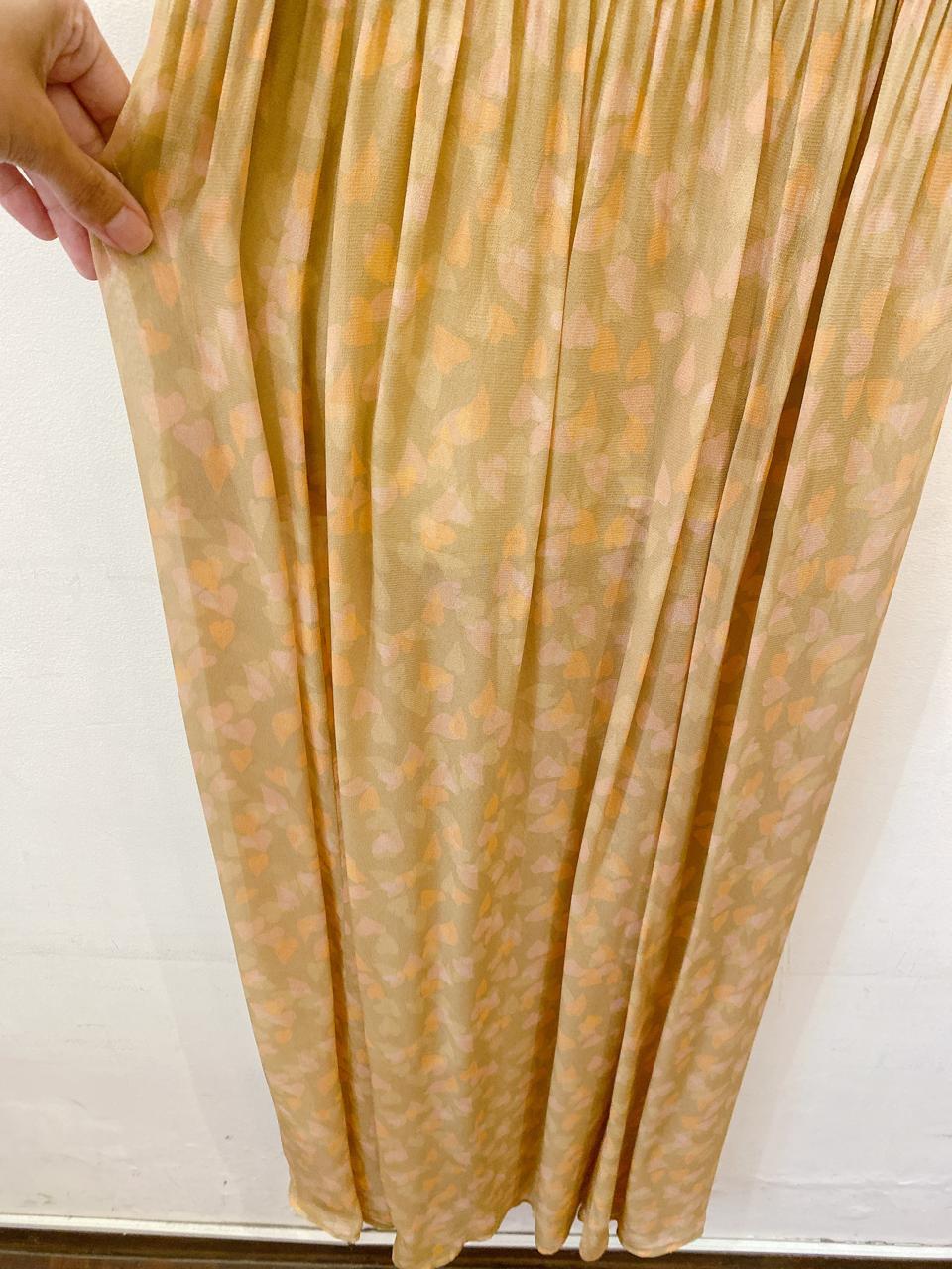 Vestido longo estampado Open P