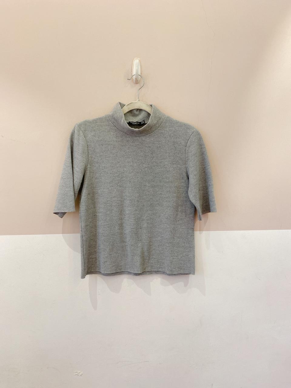 Blusa malha cinza Bershka M