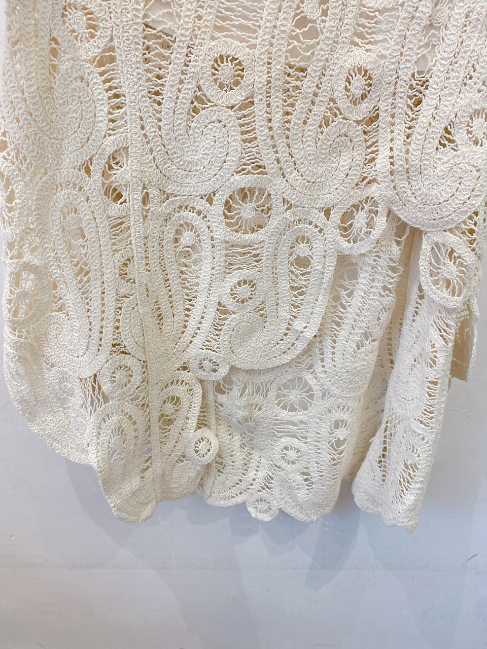 Saia crochet branca Zara P