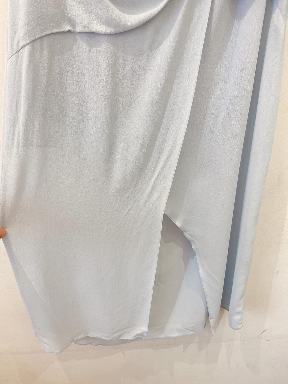 Saia midi azul Maria Filó M