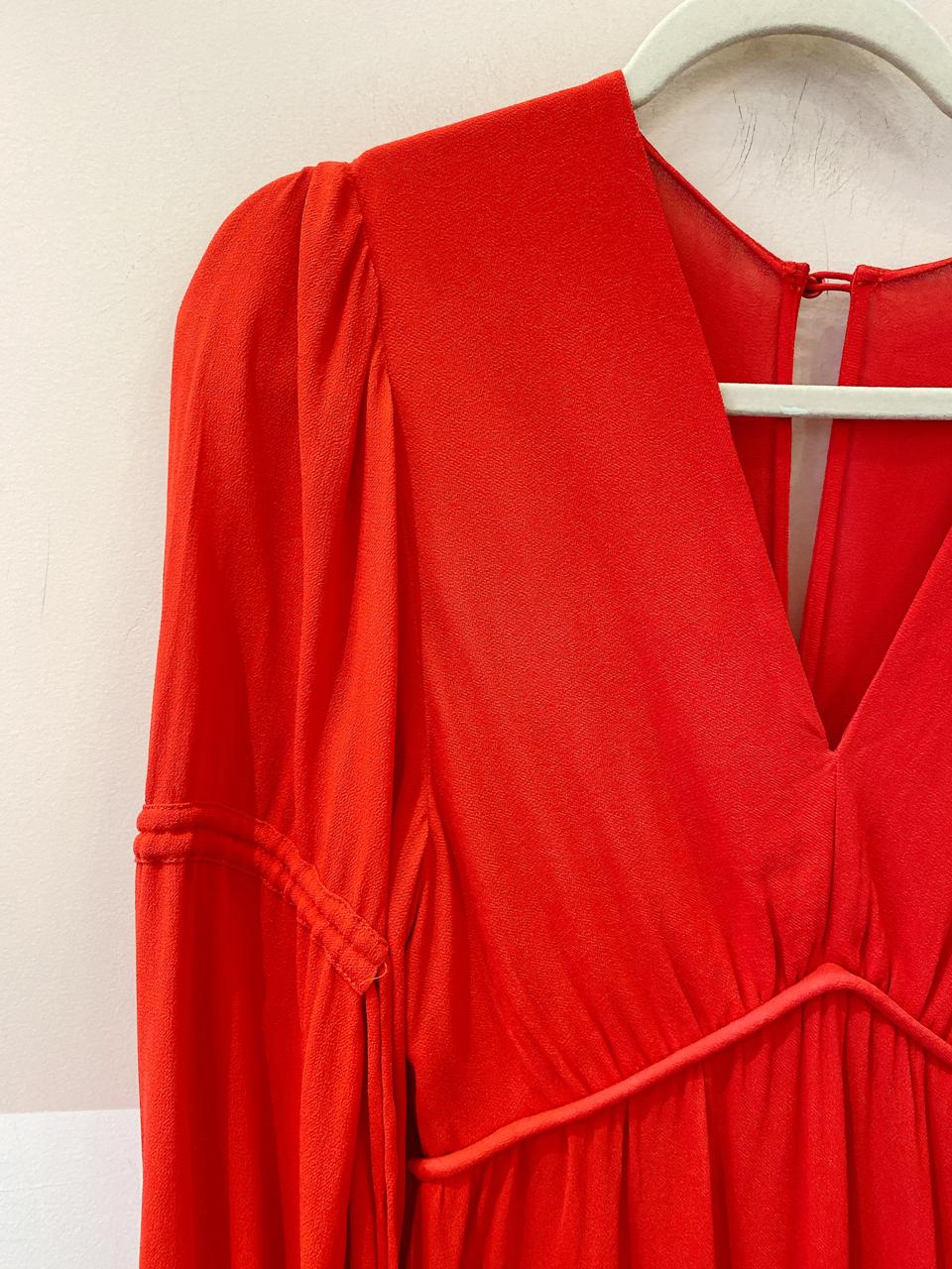 Vestido longo vermelho Maria Filó M